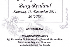 13. Dezember 2014 - Adventskonzert Reuland
